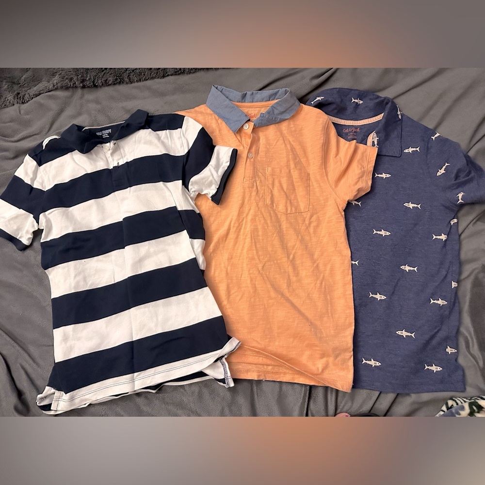 Boys Polo Shirt Bubdle Size L (10/12)